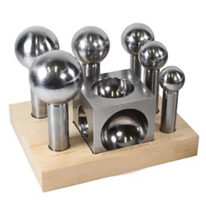 Dapping Punch Set – 6 Pc Metal Forming Tools for Jewelry Making - Picture 1 of 6