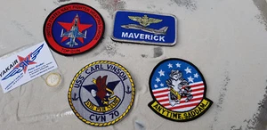 TOP GUN Maverick F-14 Patches 4er SET 1 Keychain /Avion / Aircraft YakAir - Picture 1 of 5