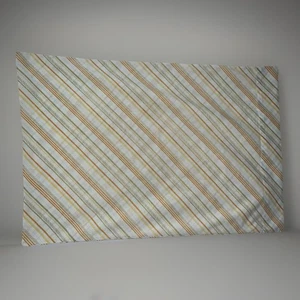 Funda de Almohada De Colección Sears Perma-Prest Años 70 Diagonal Raya Terrosa - Estándar 26 x 20 - Imagen 1 de 6