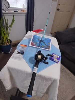 Новая рыболовная удочка для заброса приманки Zebco 6 футов средний размер 6-14 фунтов и катушка для окуня Pro - Изображение 1 из 4