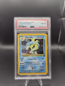 Gyarados 7/130 Pokémon TCG Base Set 2 Holo Rare PSA 8 - Picture 1 of 5