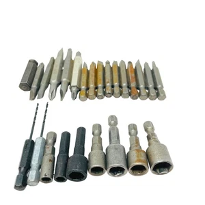 Phillips, Slotted Screwdrive Bits, Drill Bits and 5/16 Drive Socket Set, 25 Pcs - Picture 1 of 5