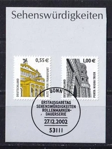 Germany 2002 Postage Stamp Landmarks UNESCO Architecture Mi 2300 - 2301 - Picture 1 of 1