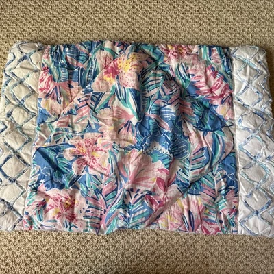 Lilly Pulitzer for Pottery Barn Standard Pillow Sham Slathouse Soiree Tropical - Image 1 of 4