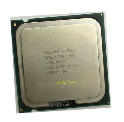 Intel Pentium E6800 3.33 GHz Socket 775 2 cores  SLGUE CPU Processor 2 MB - Image 1 of 4