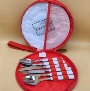 Juego de picnic Sunnylife para 2 platos tenedores cucharas cuchillos cubiertos y platos de viaje - Imagen 1 de 3