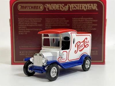 Modello T Ford 1912 Pepsi Cola Models Of Yesteryear 1:3 5 Scala Matchbox Y12D - Immagine 1 di 4