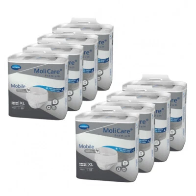 HARTMANN MoliCare Premium Mobile 10 Tropfen Größe XL 8x14 = 112 Stück Inkontinenzhosen