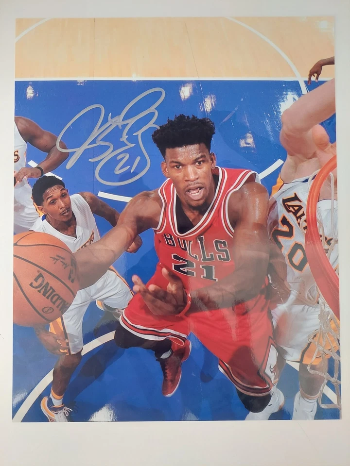 JIMMY BUTLER CHICAGO BULLS / MIAMI HEAT SIGNED 8x10  PHOTO - MINT - Image 1 of 1