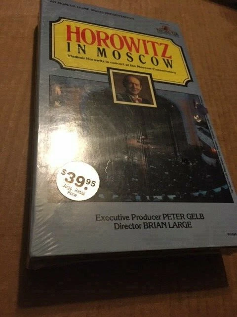 NEW/SEALED MUSIC VHS - HOROWITZ IN MOSCOW (VLADIMIR HOROWITZ) - 1986 - Image 1 of 1