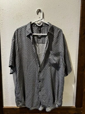 Structure Mens Grey/black Size L(41-43) Casual Shirt - Image 1 of 4