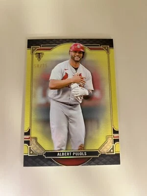 2022 Topps Triple Threads - Citrine #71 Albert Pujols /75 - Image 1 of 2