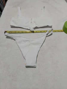 White high waist bikini Small - Picture 1 of 7