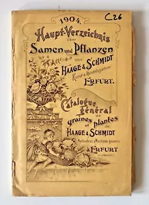 Gesamtkatalog Saatgut und Pflanzen von Haage & Schmidt 1904 - Bild 1 von 5