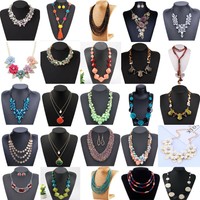 Luxury Women Pendant Crystal Choker Chunky Statement Chain Bib Necklace Jewelry