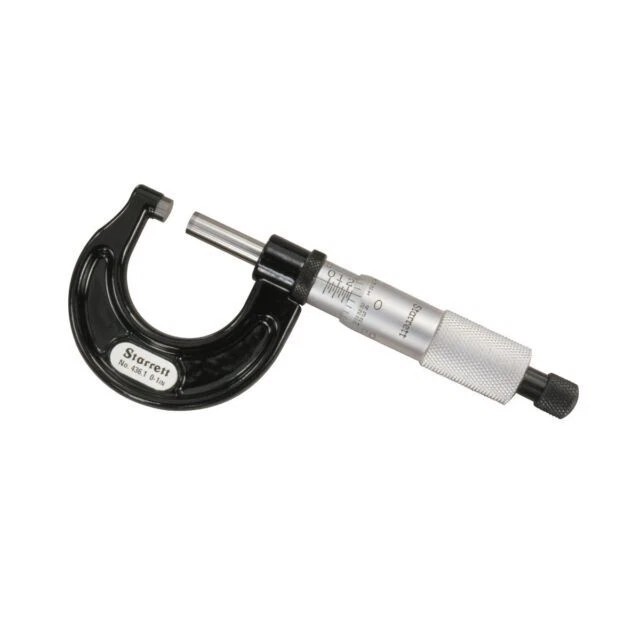 Starrett T436.1XRL-1 Outside Micrometer - 0-1 in Range