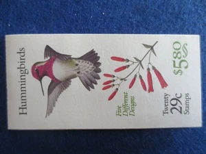 DOC Scott # 2642-46 Colibríes 29 ¢ 1992 Folleto Sellado de 20 Estampillada sin montar o nunca montada XF XF - Imagen 1 de 6