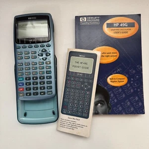 HP Hewlett Packard 49G 49 G Graphic Calculator w/ User's Guide & Pocket Guide - Picture 1 of 5