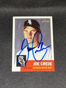 Joe Crede Chicago White Sox Signed Auto 2002 Topps Heritage Card #133 ~ COA - Picture 1 of 3