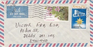 Kenya cover sent from Nairobi to Derby England - Picture 1 of 2
