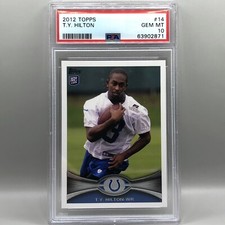 2012 TY Hilton Topps #14 Rookie Card RC -  PSA 10