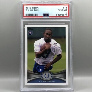 2012 TY Hilton Topps #14 Rookie Card RC -  PSA 10