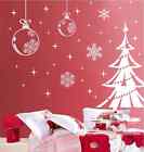 Christmas Tree New Year Shop Window / Wall Sticker Home Decor uk RUI08