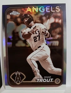 2024 Topps Chrome - Sepia Refractor #200 Mike Trout - Picture 1 of 2