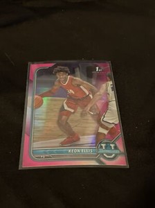 2021-22 Keon Ellis U Bowman University No.75 Pink Refractor