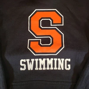 Hoodie, Syracuse Swimming Team, Black Small, Nearly New. Heavy, Warm, Pristine - Picture 1 of 7