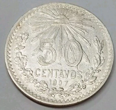 Mexico 1907 50 Centavos C-2 - Image 1 of 3