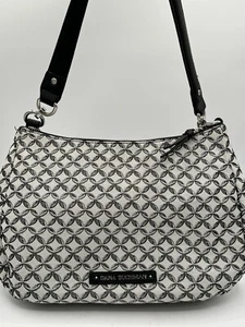 Dana Buchman Handbag, Medium, Plaid, Very Good Condition, Black & White - Picture 1 of 10