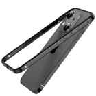 Metal Silicone Bumper Case For iPhone 15 Pro Max 14 Alloy Frame Armor Cover