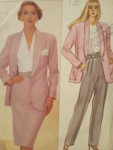 UC Vintage Blazer Falda Traje Costura Patrón 4310 Blazer Pantalones Combo Años 80 - Imagen 1 de 4