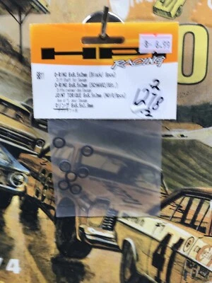 HPI Racing #6811: O-Ring 6X9.5X2mm {Black/8pc} NewInPack USA Shipped - Image 1 of 2