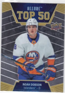 19/20 ALLURE...NOAH DOBSON...TOP 50...TARJETA # T50-29...ISLANDERS - Imagen 1 de 1