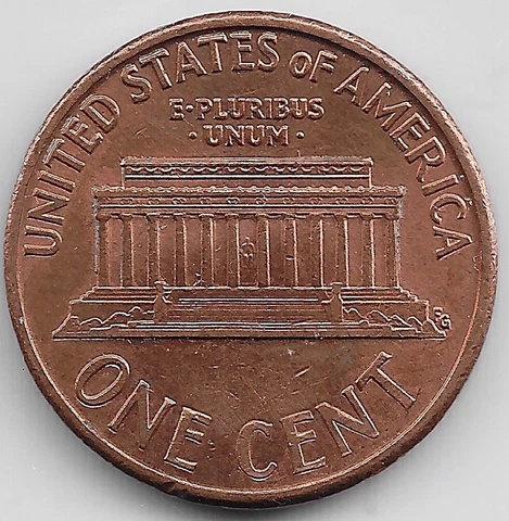 1992 D Lincoln Memorial Penny Error Doubled Die Reverse DDR Cover