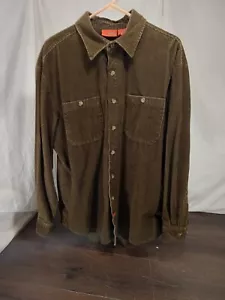 Vintage Jeep Long Sleeve Corduroy Shirt Brown Size Large - Picture 1 of 13