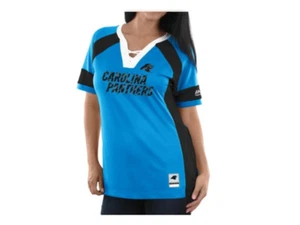 Carolina Panthers Women’s Majestic NFL Draft Me Jersey Top Shirt $55 NWT Medium - Picture 1 of 3