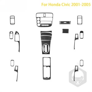 Accesorios interior coche fibra carbono para Honda Civic 2001 2002 2003 2004 2005 - Imagen 1 de 44