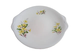 Royal Albert Yellow Primroses 9.5" Earred sandwich/ Cake Plate - Picture 1 of 3