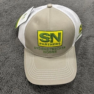 S+N PARTNERS Hat Baseball Ball Cap Adjustable SNAPBACK Mesh Back John Deere - Picture 1 of 5