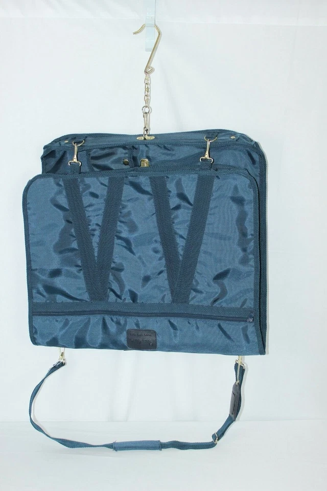 Винтажный 80-х синий Pierre Cardin костюм платье вися чемодан багажа - Изображение 1 из 4