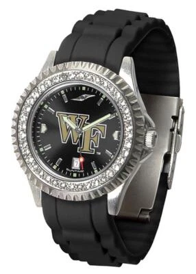 Reloj para mujer Wake Forest University bisel brillante correa de silicona Foto 1 de 4