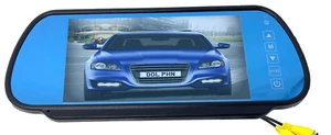 Mirror Monitor Clip On 7" Car Van Screen For Rear Reversing Cameras Inc 2 Inputs - Picture 1 of 9