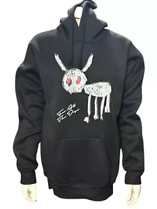 CCC Drake For All The Dogs Black Hoodie Graphic Album Design Lyrics Size Medium - Picture 1 of 7