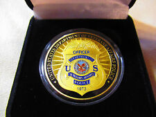 U S Dept of Veterans Affairs Police Challenge Coin w/ Presentation Box