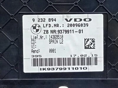 Used Speedometer Gauge fits: 2015 Bmw 320I Sdn MPH Base w/o head-up display w/di Foto 1 de 4