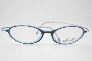 Brille Silhouette 7395 40 TITAN Blau Oval Brillengestell eyeglasses Neu - Picture 1 of 5
