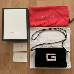 GUCCI Samt Schultertasche Geschenk 1001b - Bild 1 von 8